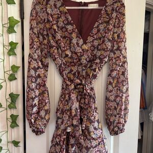 Altered State Floral Long-Sleeve Dress